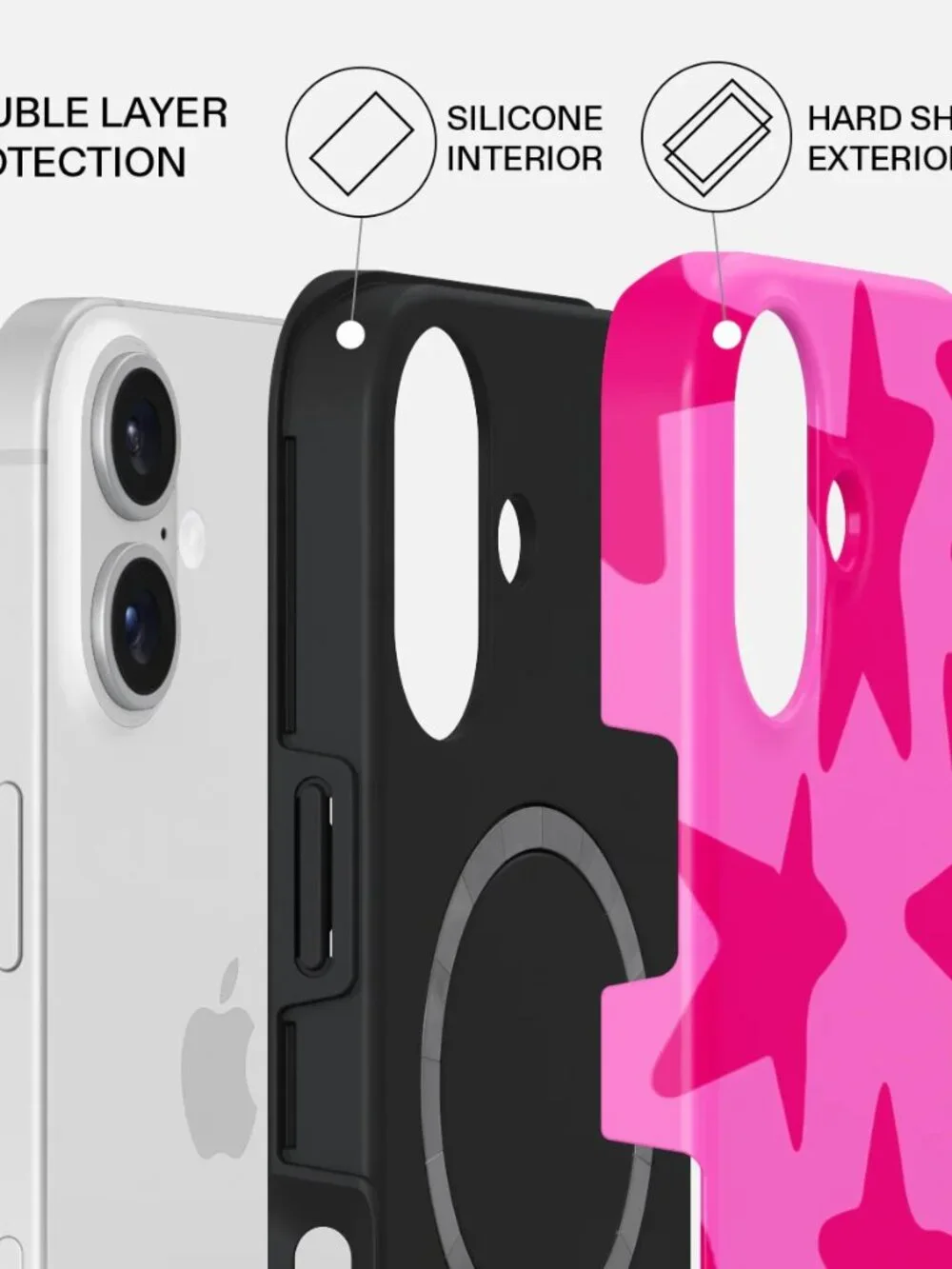 BURGA, iPhone 17 Phone Case, NWT, Let's Go Party Print